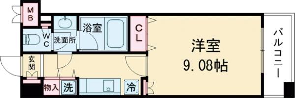 レジディア上野池之端の間取り