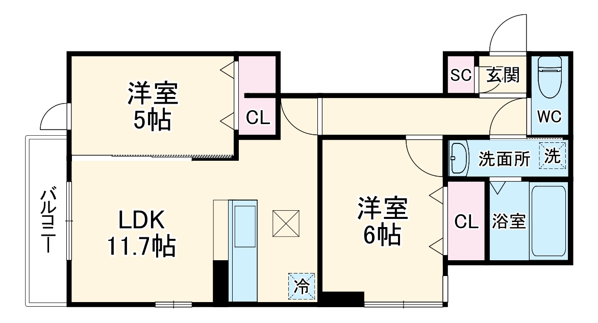 D'Bless湘南辻堂の間取り