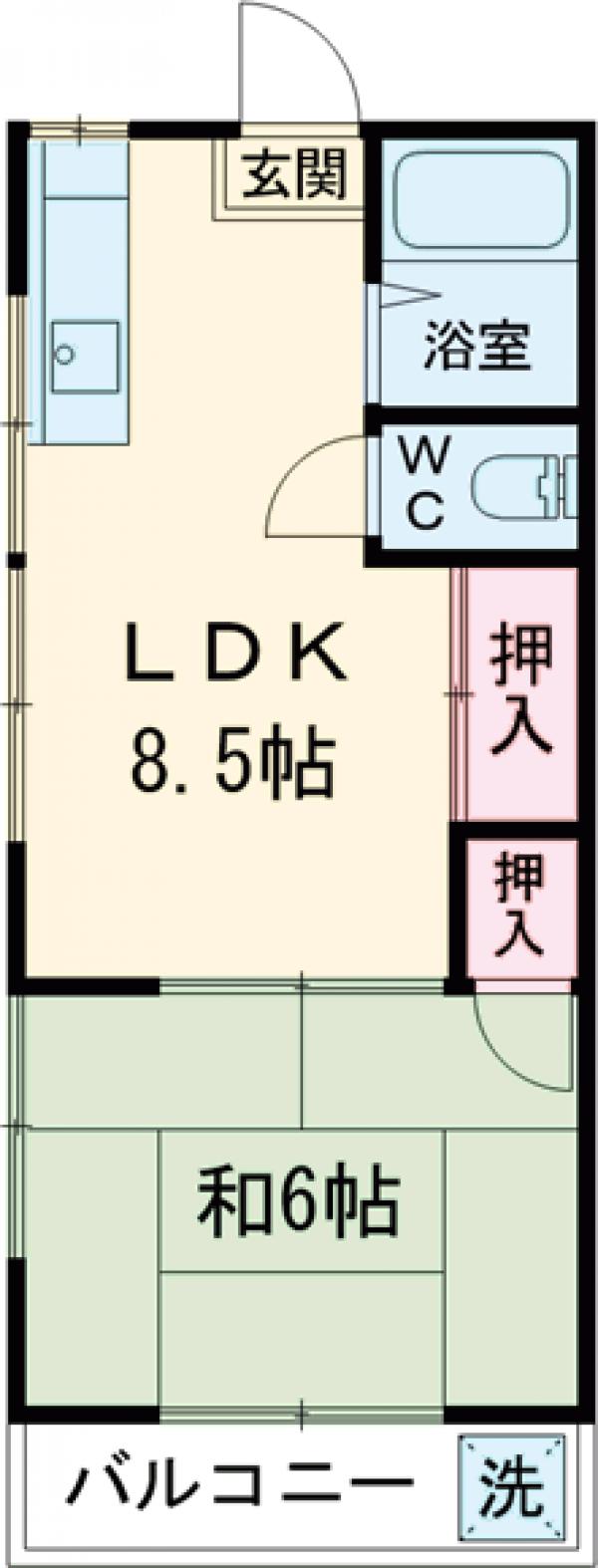 南雲ハイツの間取り