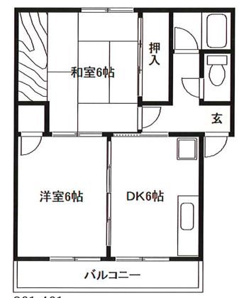 クレヴァービル江戸川の間取り