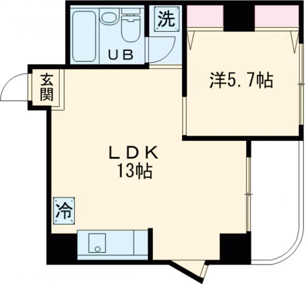 AKKレジデンス新宿の間取り