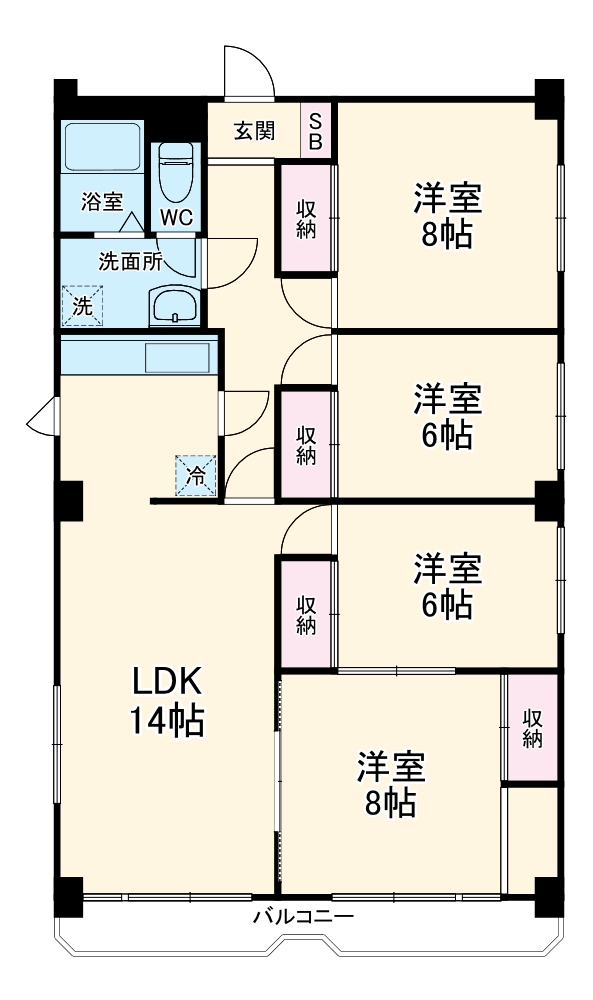総建みどりハイムの間取り