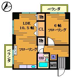 飛鳥ハイムの間取り