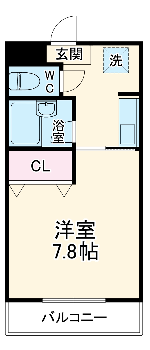 稲荷ハイツの間取り