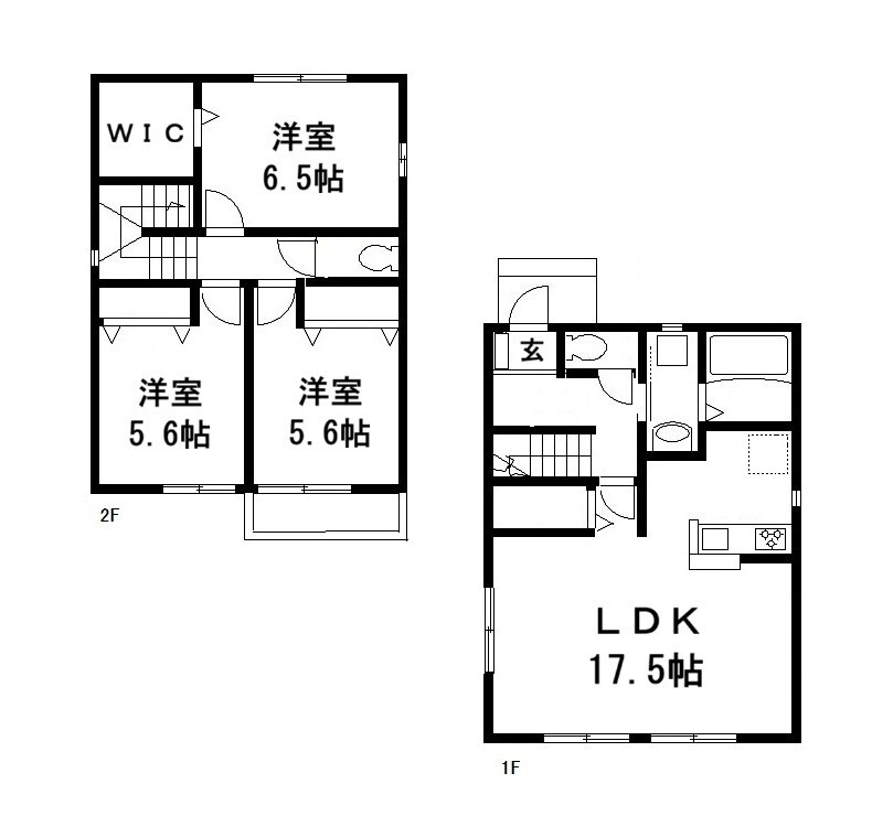 根戸戸建貸家の間取り