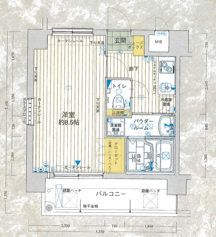 西中島の完工年月（2006年9月）築の賃貸マンションの間取り