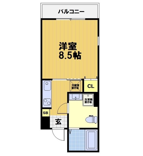 attrice大将軍の間取り