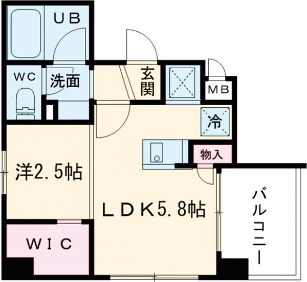 アルティザ大橋駅前の間取り