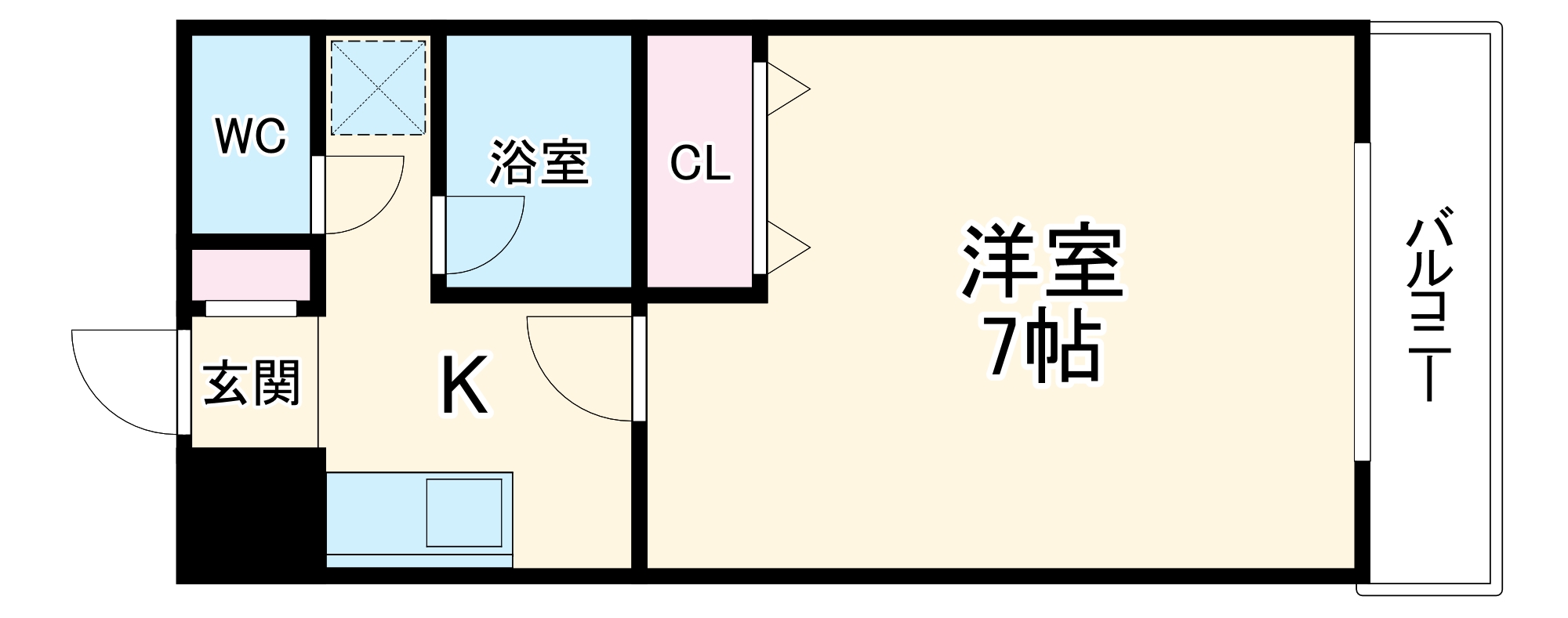 柳津パレスの間取り