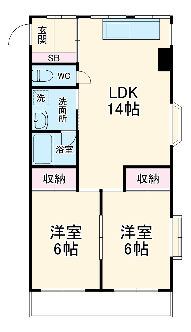 ハレーちとせの間取り