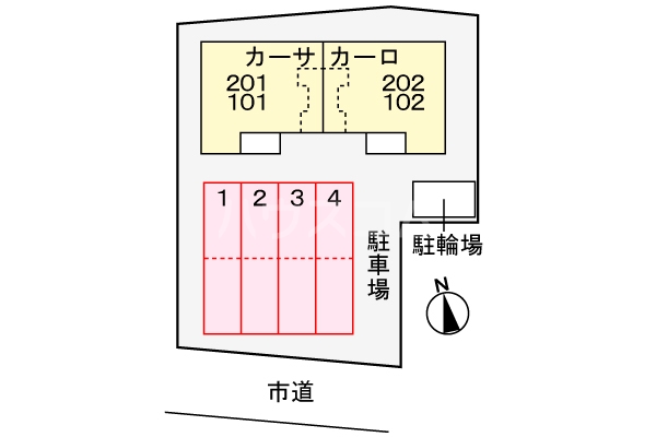 2/8 駐車場