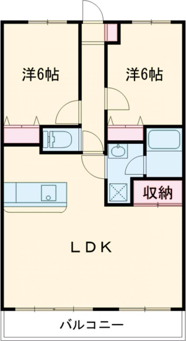 イースタンパレス水戸の間取り