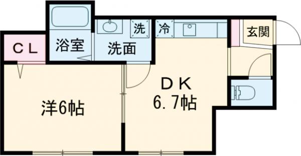 エスワンハイツ高ヶ坂の間取り