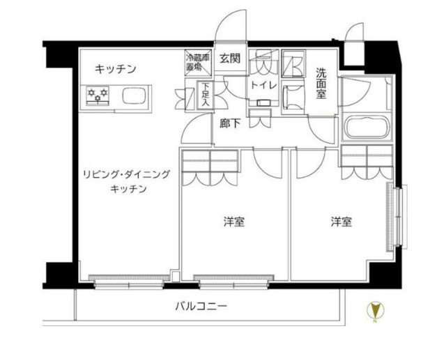 ルーブル東武練馬弐番館の間取り