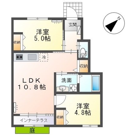 フロレゾン柏~Floraison Kashiwa~の間取り