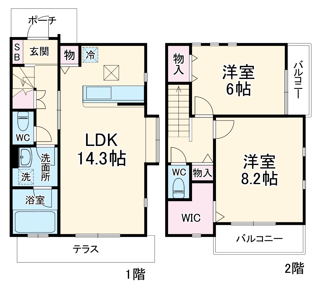 ステラ仲町台の間取り