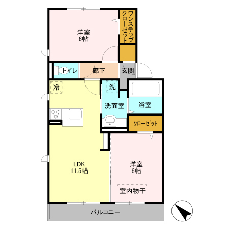 アトレ Aの間取り