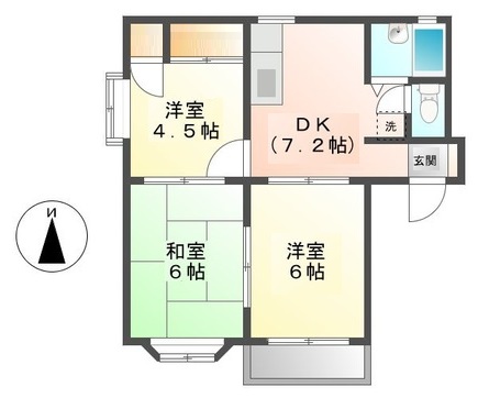 中村ハイツの間取り
