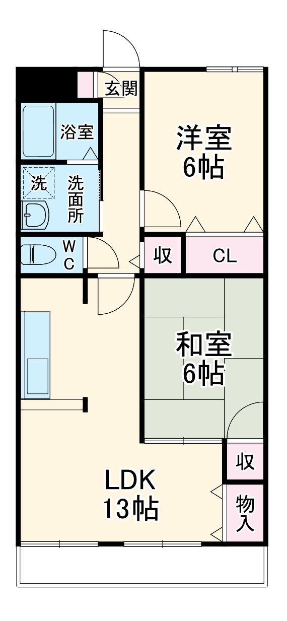 センタースクエア春日井の間取り