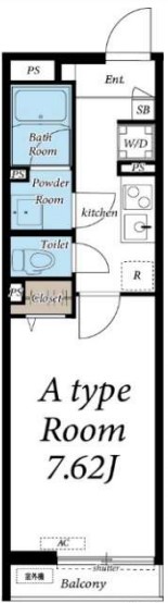 リブリ・Espoir 伍番館の間取り
