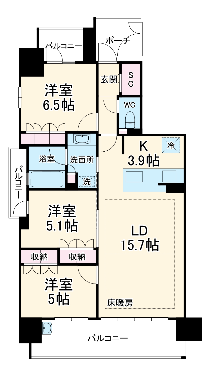 モアグレース岐阜加納の間取り