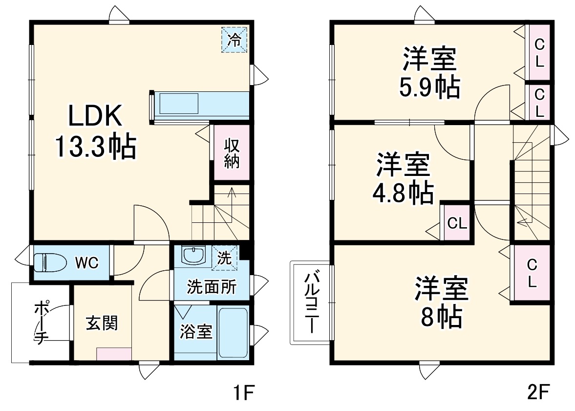 PRIME ASSET高座渋谷 2号棟の間取り