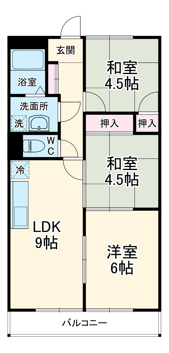 メゾンサンパークの間取り