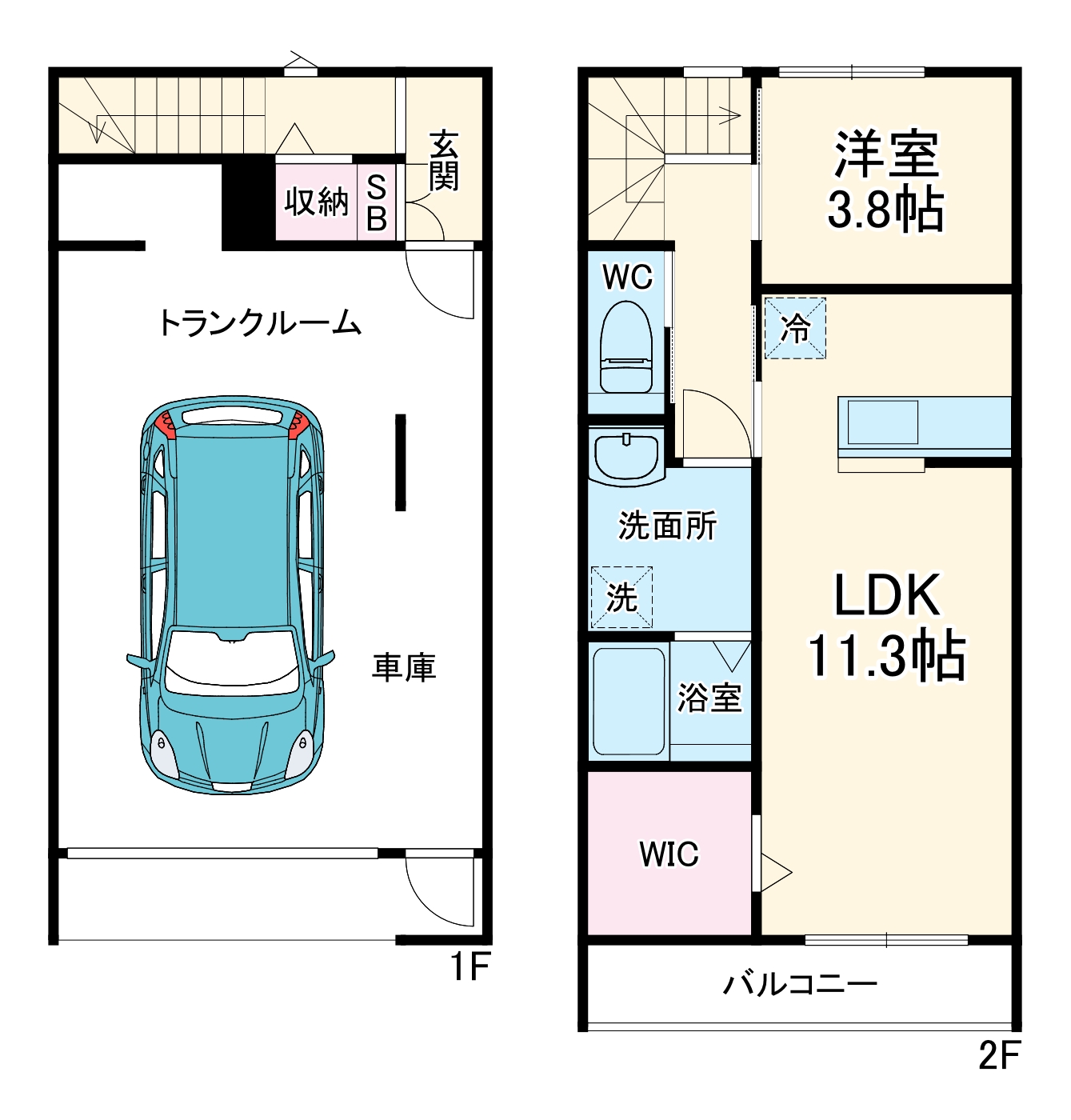 TSP GARAGE KASAHATAーGTの間取り