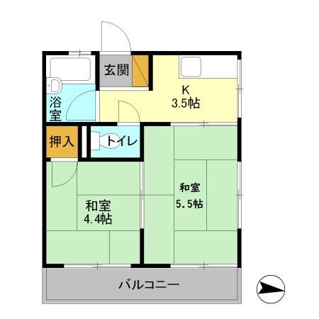 パステルメゾンの間取り