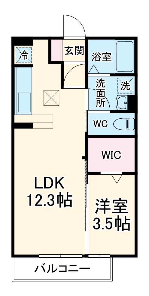 D-room与野公園 Aの間取り