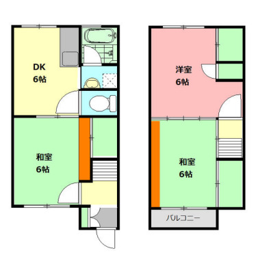 大熊町テラスハウスの間取り