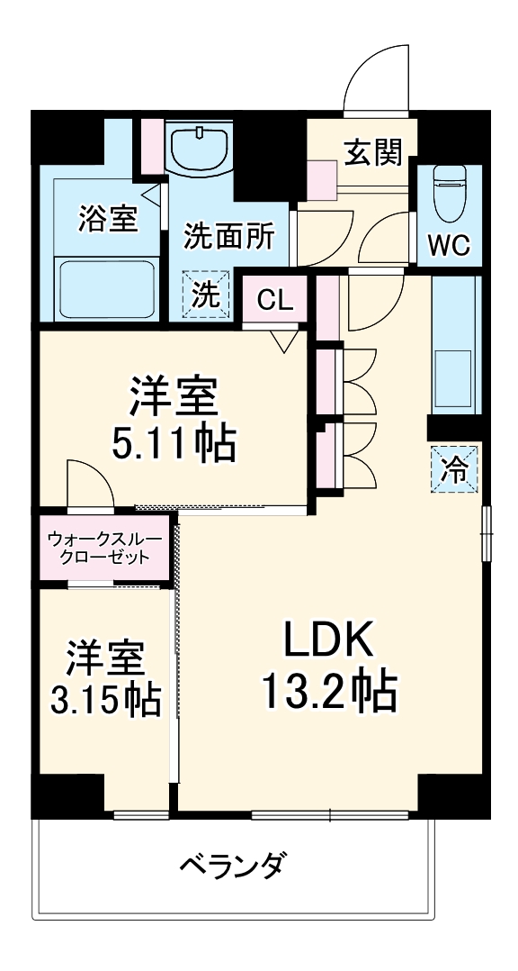 クレストタワー栄の間取り