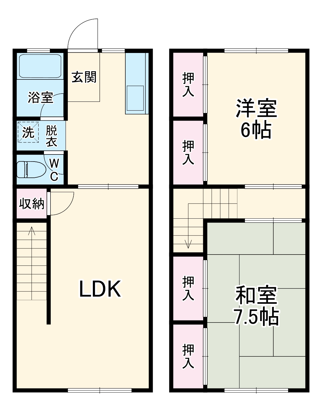 宮本荘の間取り