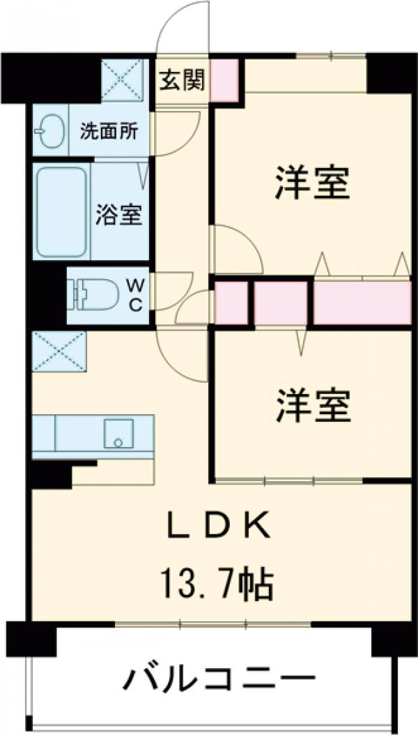 SEIZAN箱崎駅前の間取り
