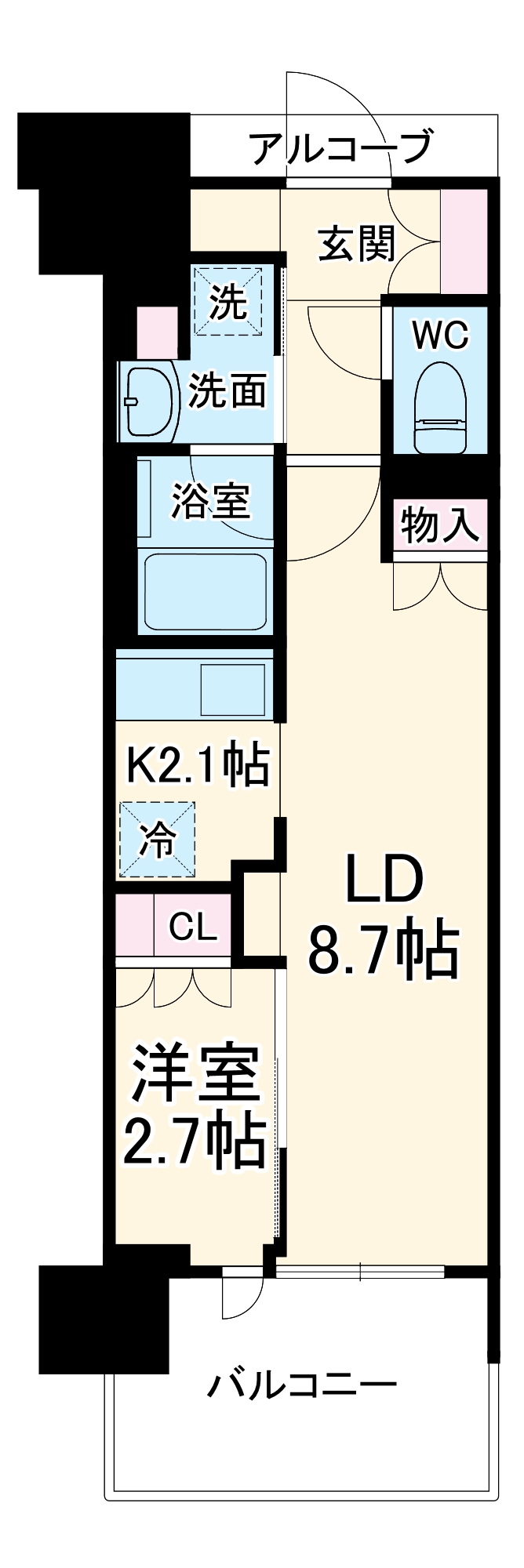 プラウド川越の間取り