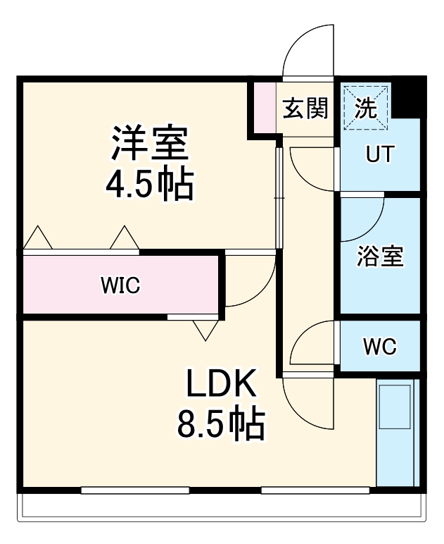 アレーズ岐阜北A棟の間取り