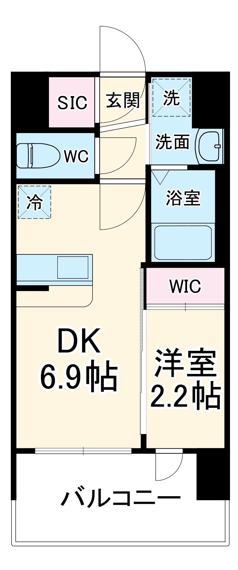 セレニテ十三ミラクの間取り