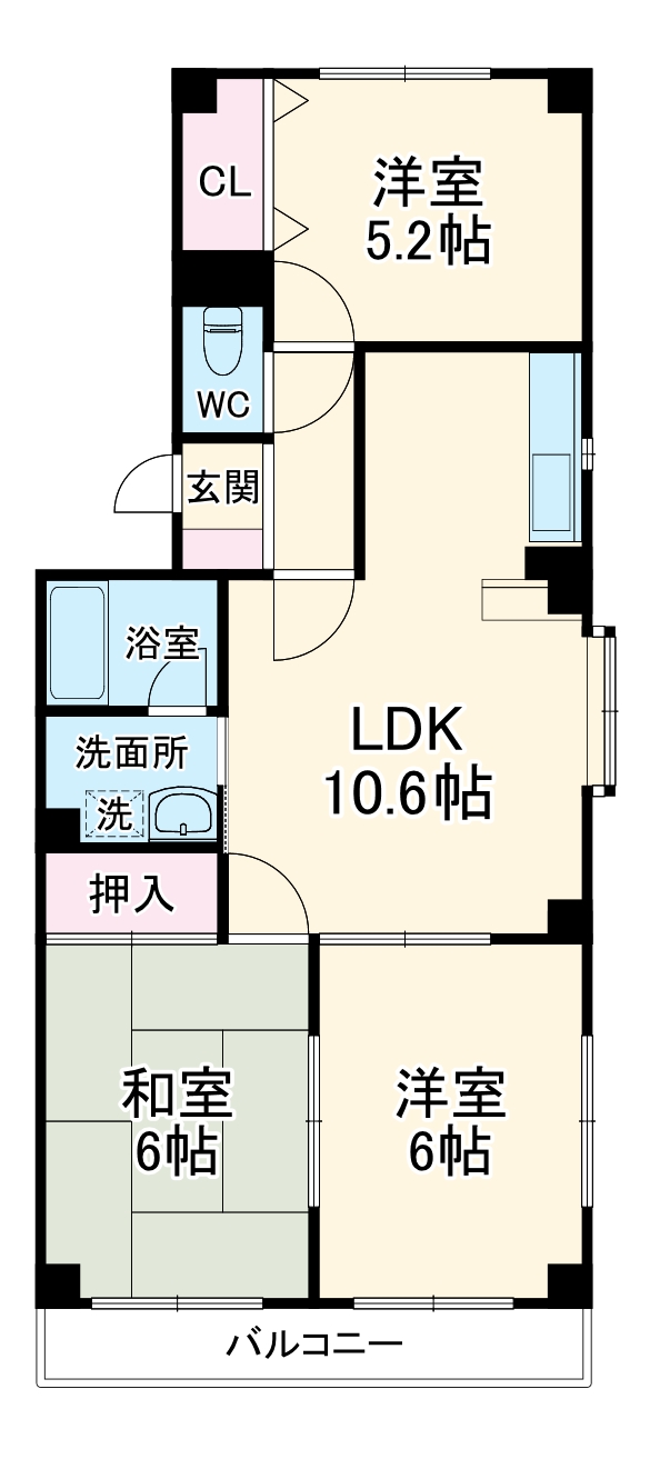 メゾンメルベーユの間取り