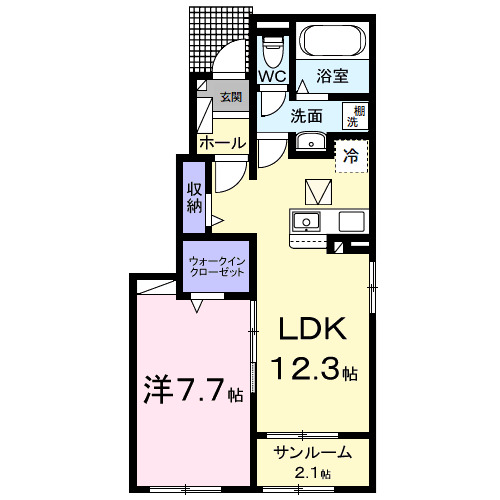 マウント シティⅠの間取り