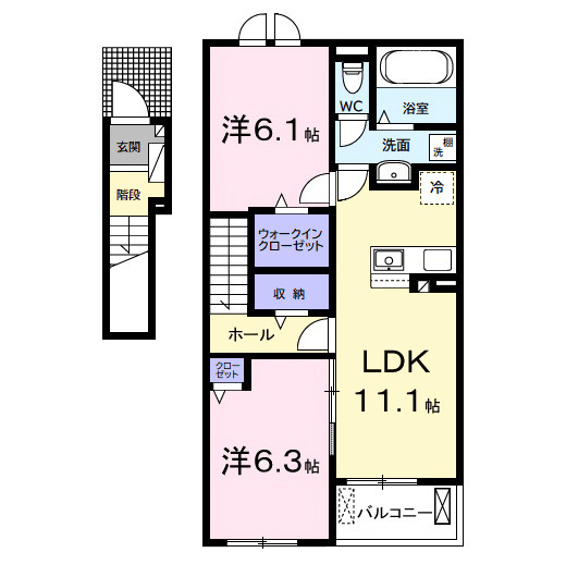 マウント シティⅠの間取り