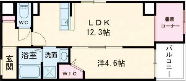 ルパルテール大濠の間取り