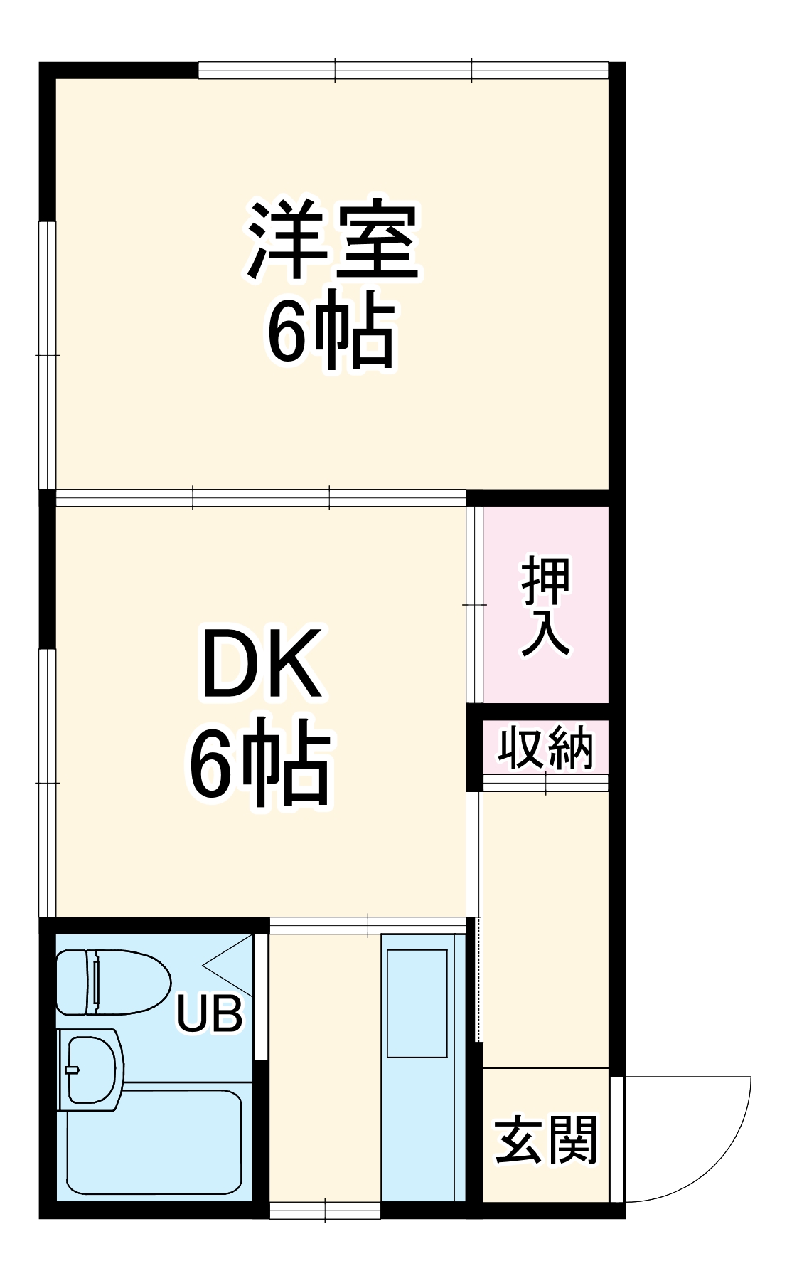 杉田4丁目ハイツの間取り