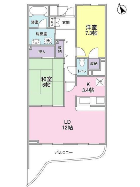グランドヒルズ梶ヶ谷の間取り