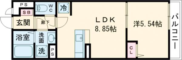 IXOモーニングサイドの間取り