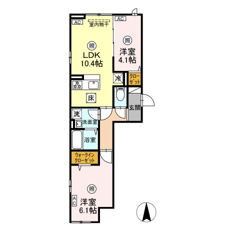 グラナーデ保木間の間取り