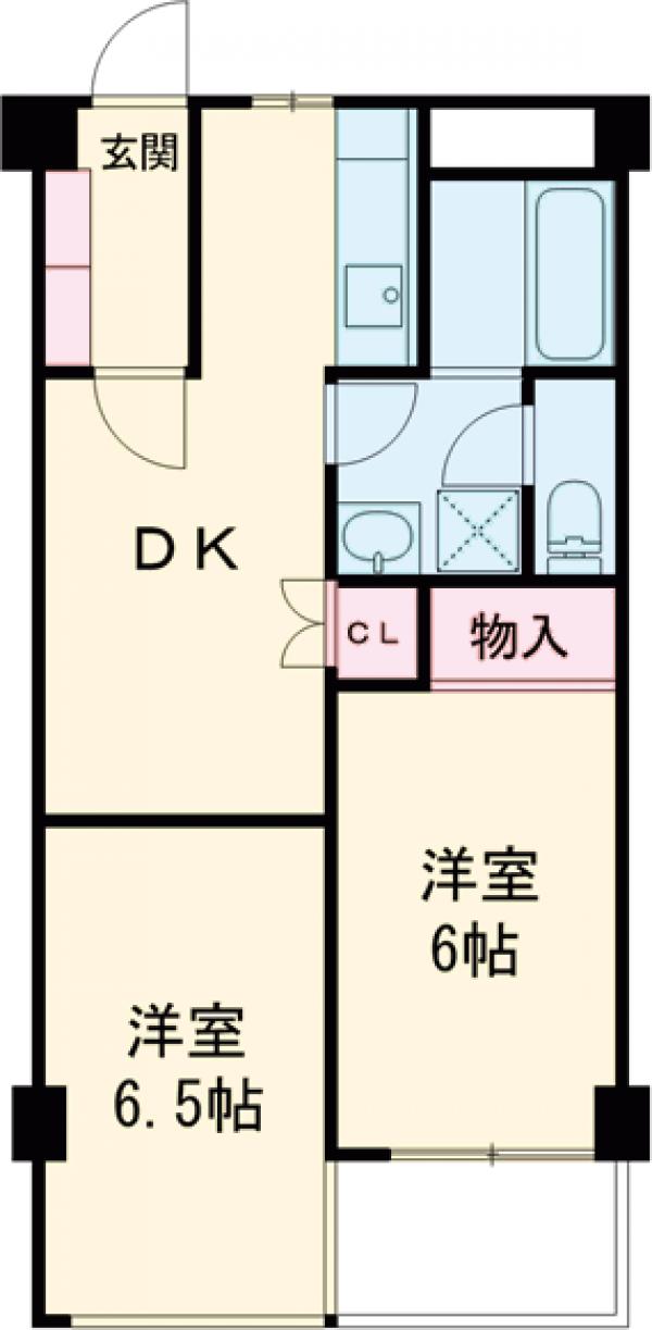 アイビス小絹Bの間取り