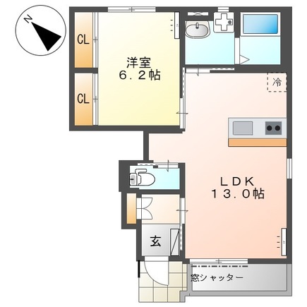 南町の完工年月(2024年10月)築の賃貸アパートの間取り