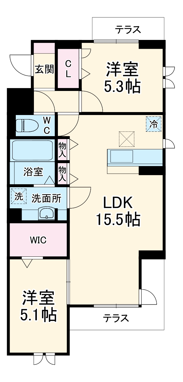 センカⅡの間取り