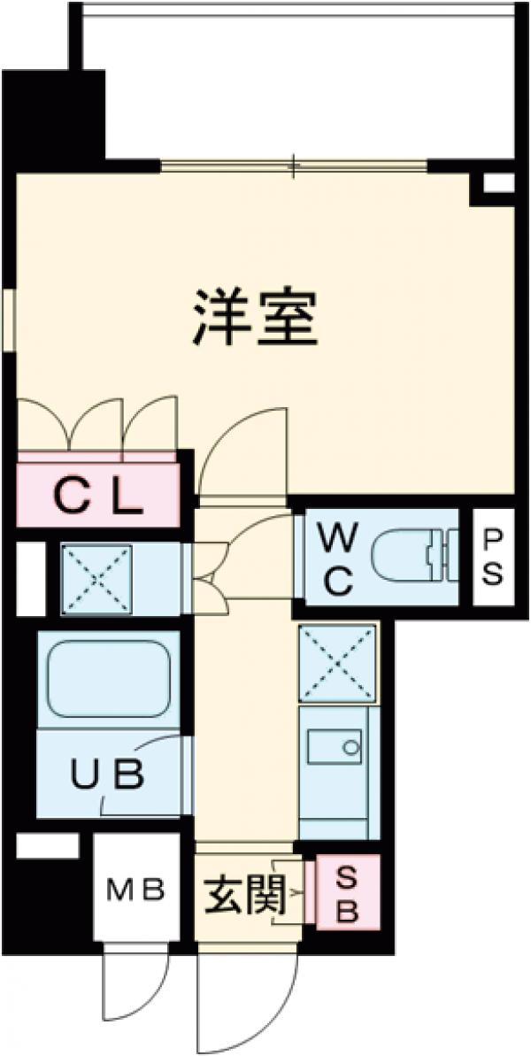 セジョリ早稲田Ⅱ・301号室の間取り