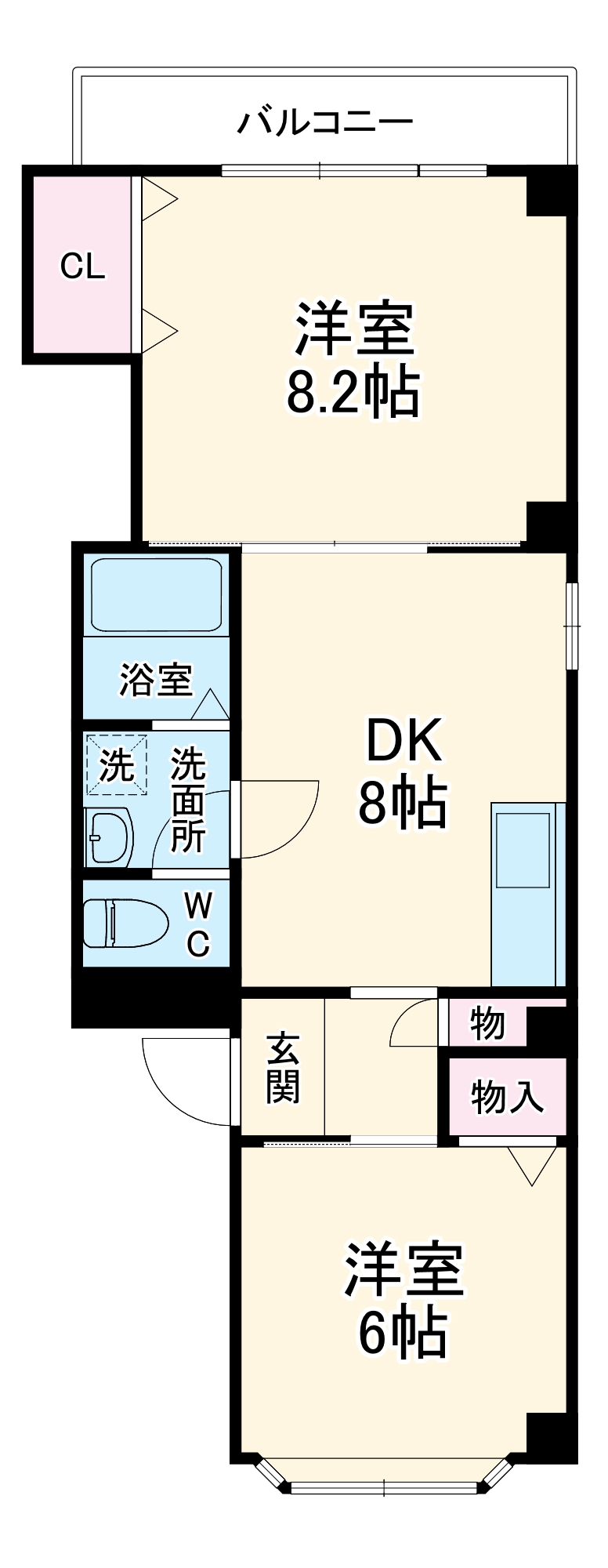 ハーベスト江戸堀の間取り